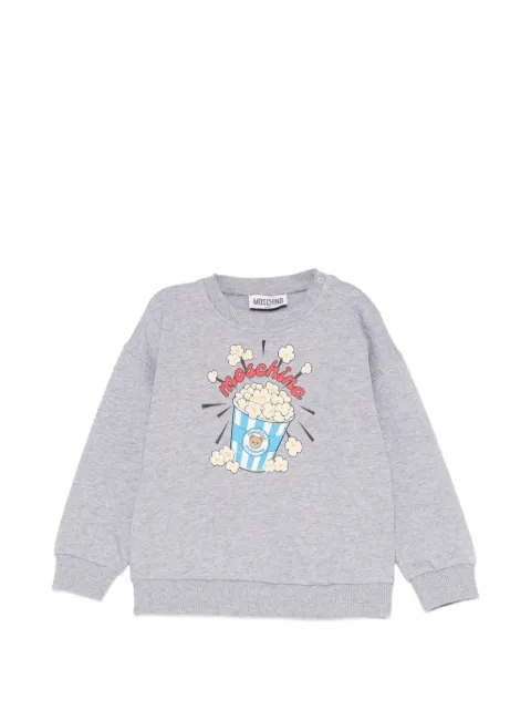 Moschino Kids Teddy Bear popcorn-print sweatshirt