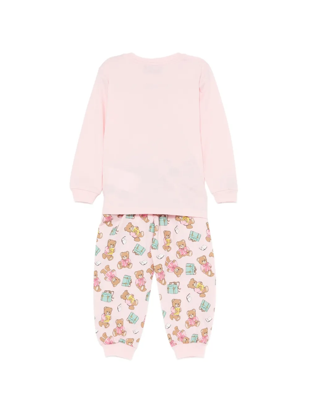 Moschino Kids Trainingspak met teddybeerprint Roze