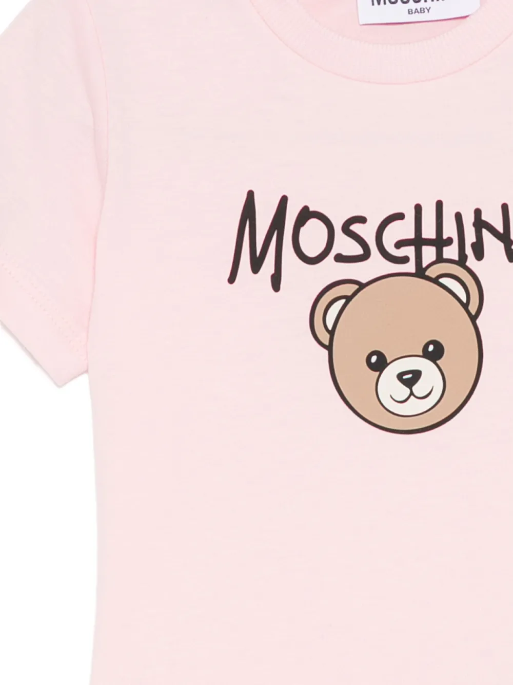Moschino Kids T-shirt met grafische print Roze