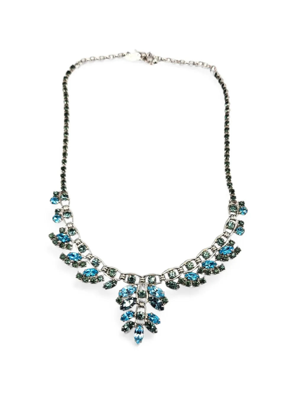 Madison Halskette mit Strass - Silber
