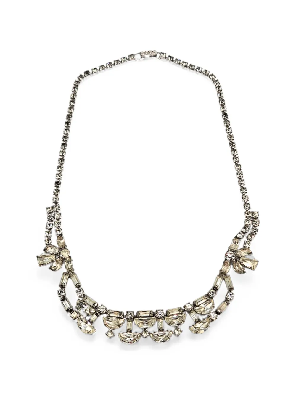 Madison Halskette mit Strass - Silber