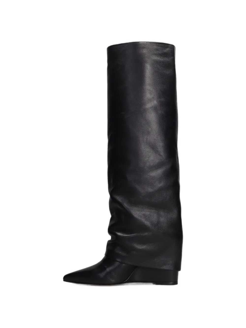 The Seller pointed-toe wedge boots Zwart