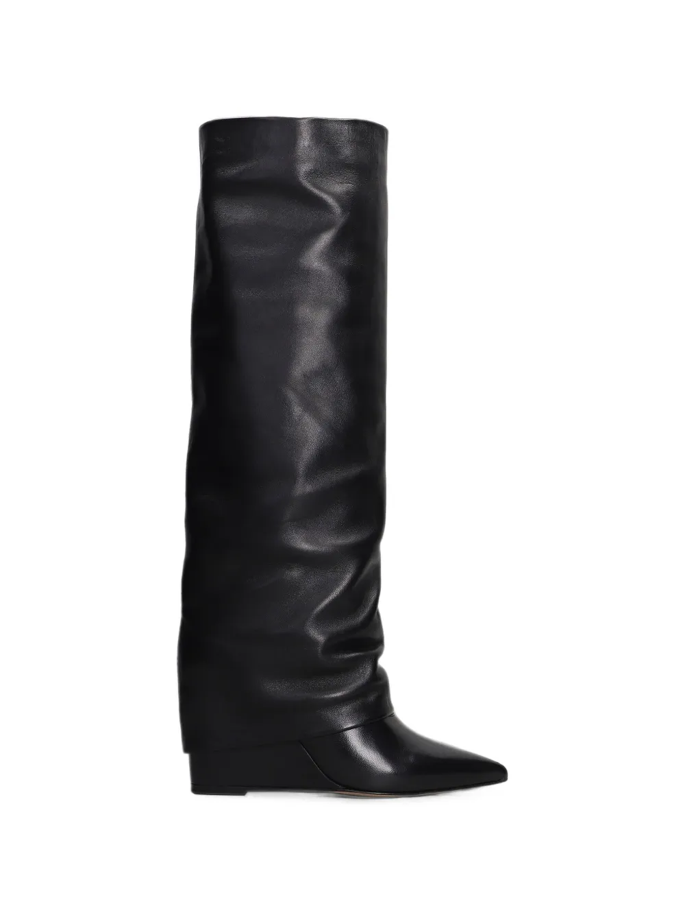 The Seller pointed-toe wedge boots Zwart