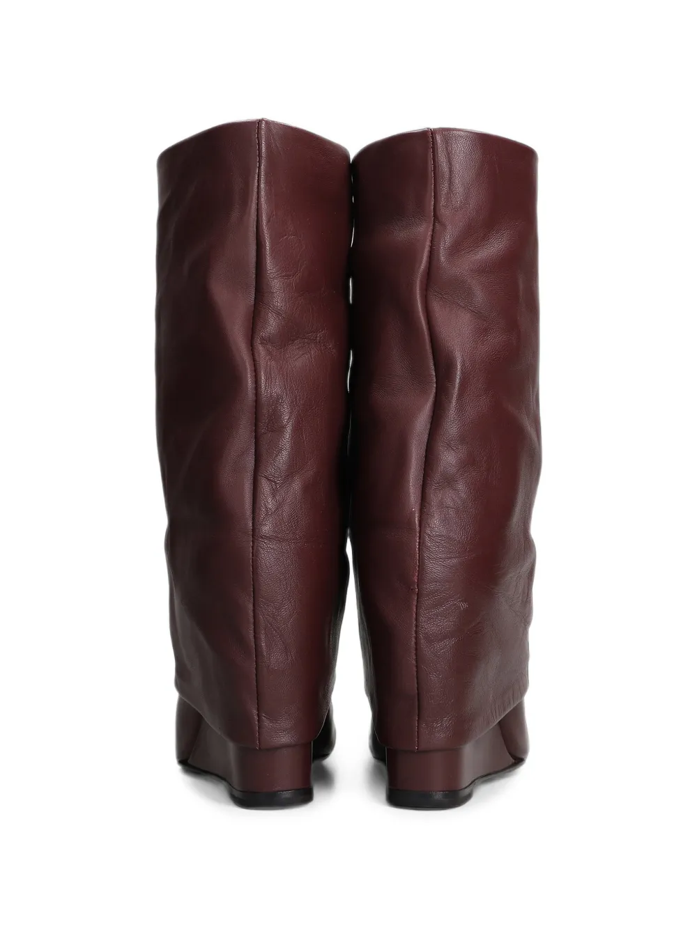 The Seller pointed-toe wedge boots Rood