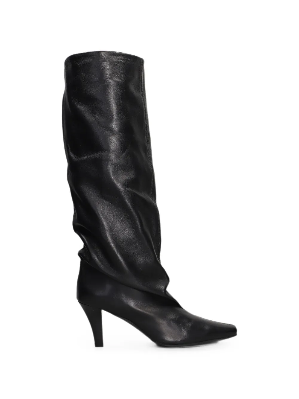 The Seller high-heel slouchy boots Zwart