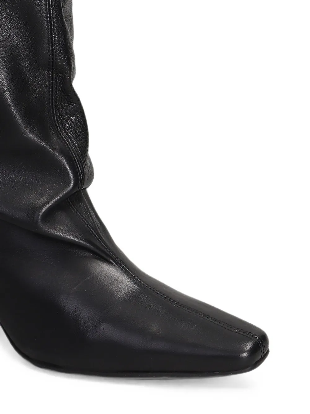 The Seller high-heel slouchy boots Zwart