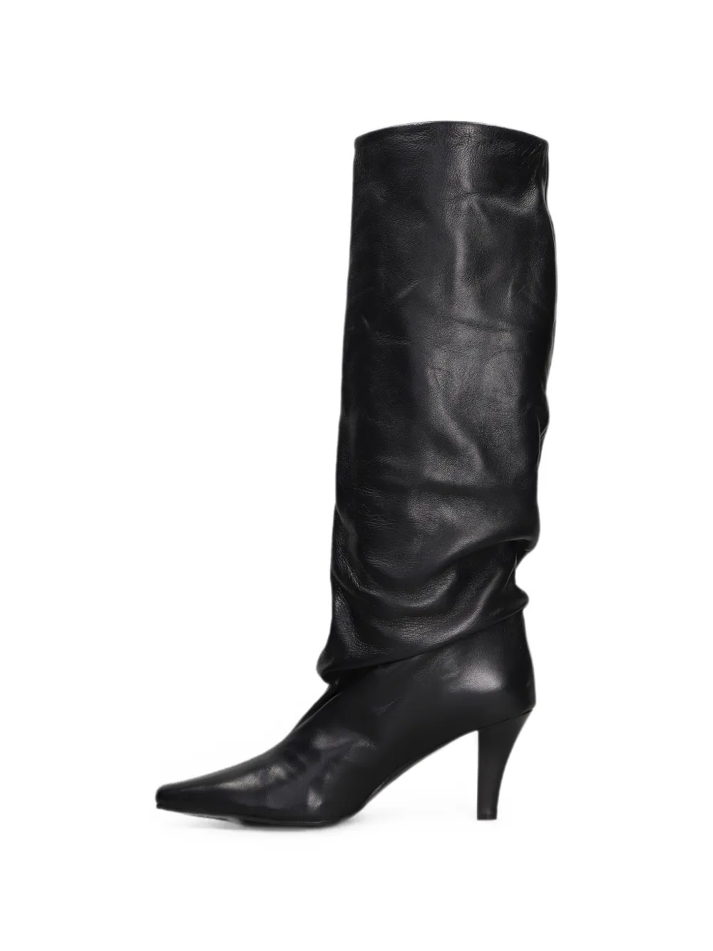 The Seller high-heel slouchy boots Zwart