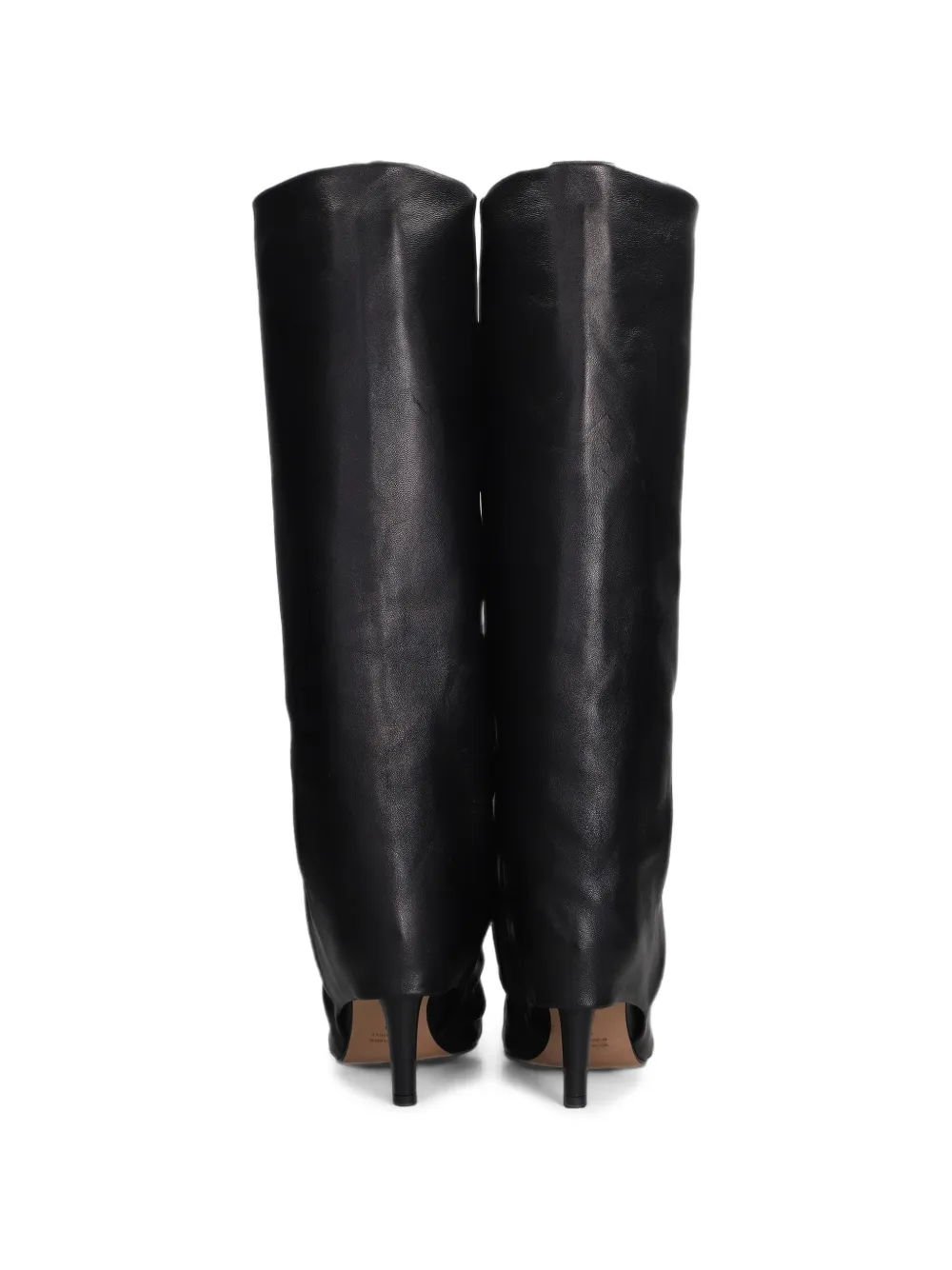 The Seller pointed-toe ruched boots Zwart