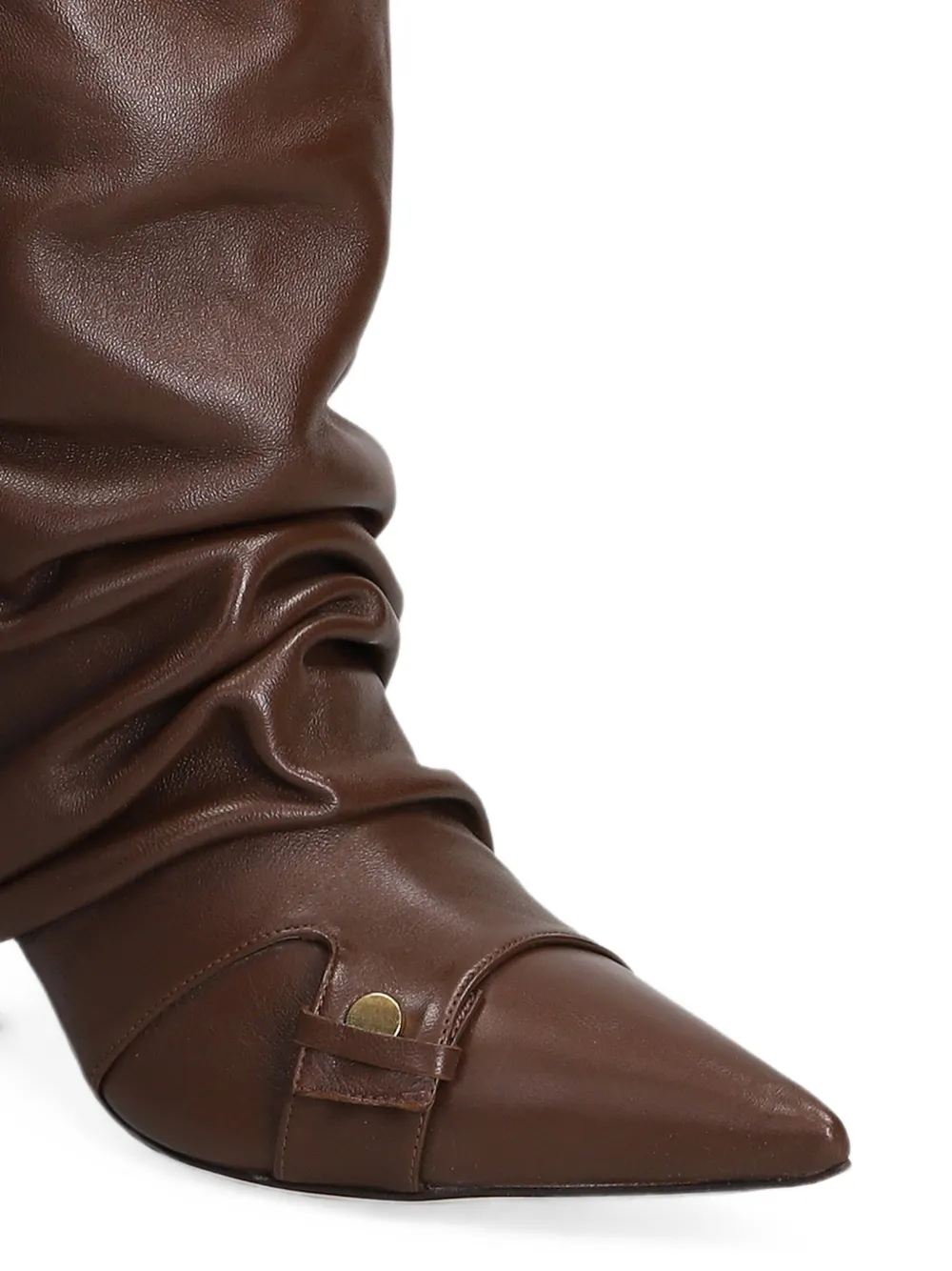 The Seller pointed-toe slouchy leather boots Bruin
