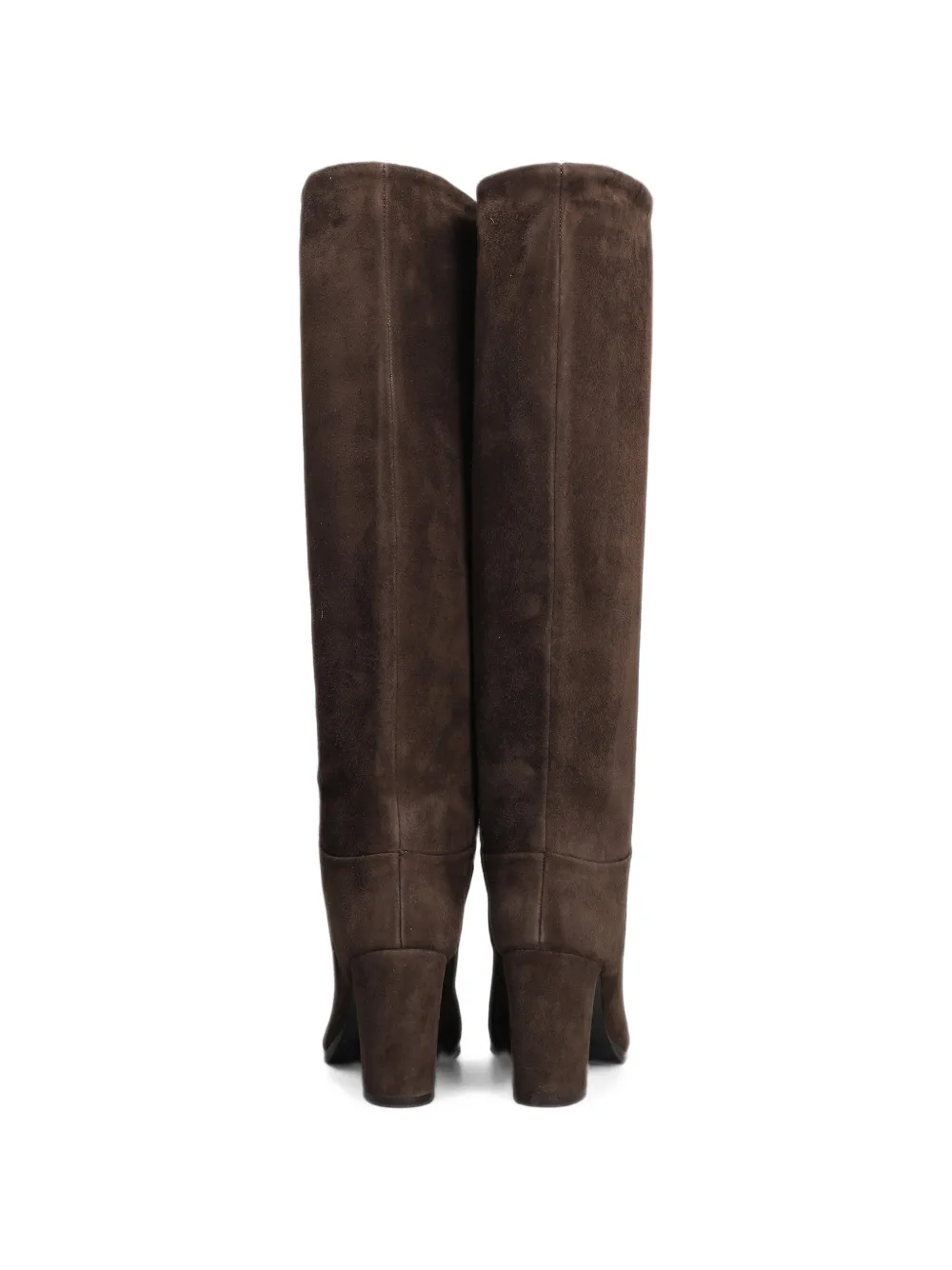 Julie Dee suede block-heel boots Bruin