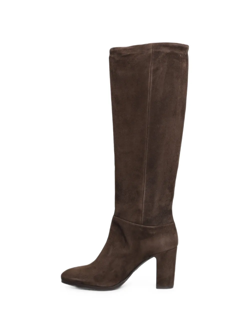Julie Dee suede block-heel boots Bruin