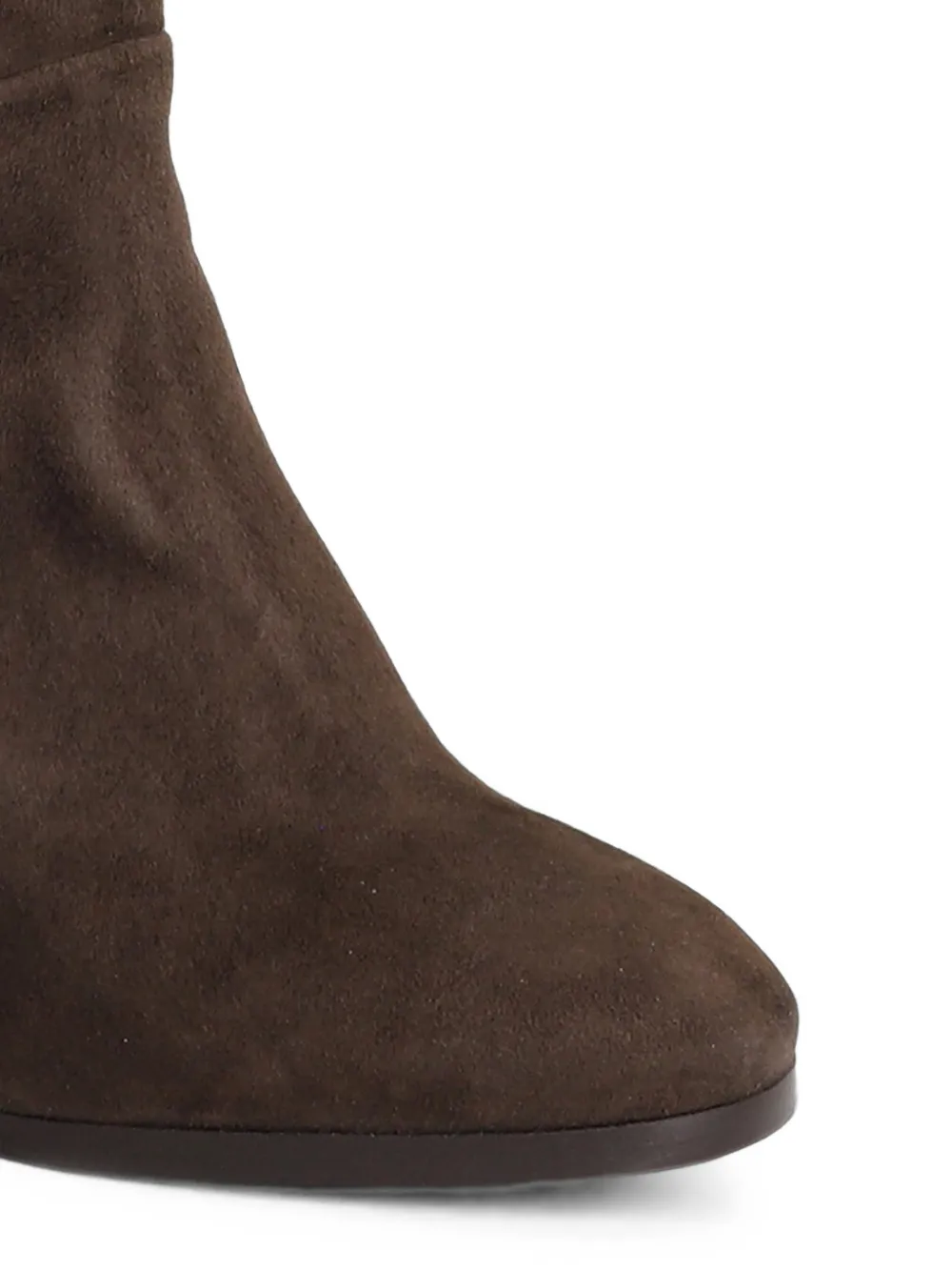 Julie Dee suede block-heel boots Bruin