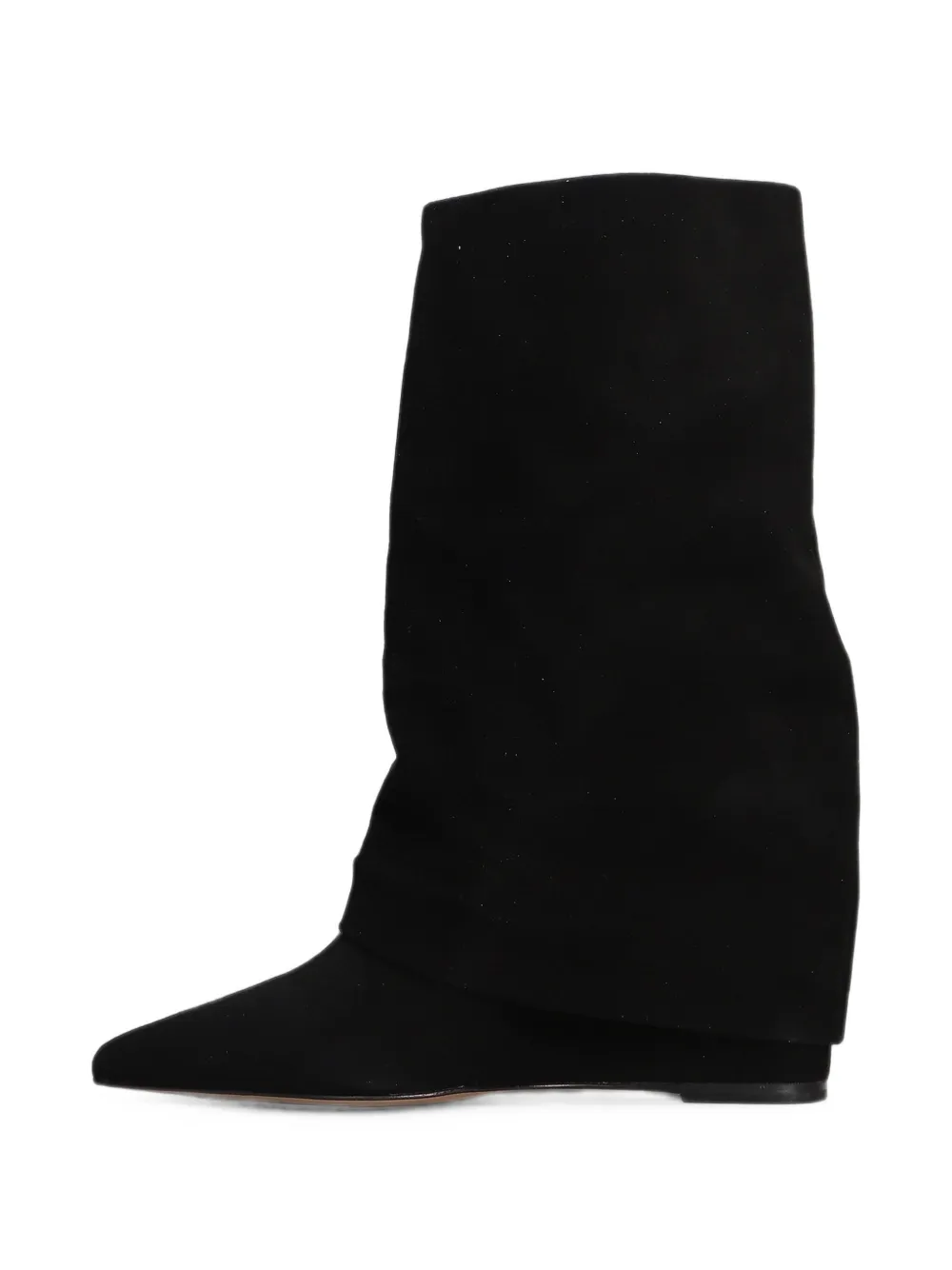 The Seller pointed-toe wedge boots Zwart