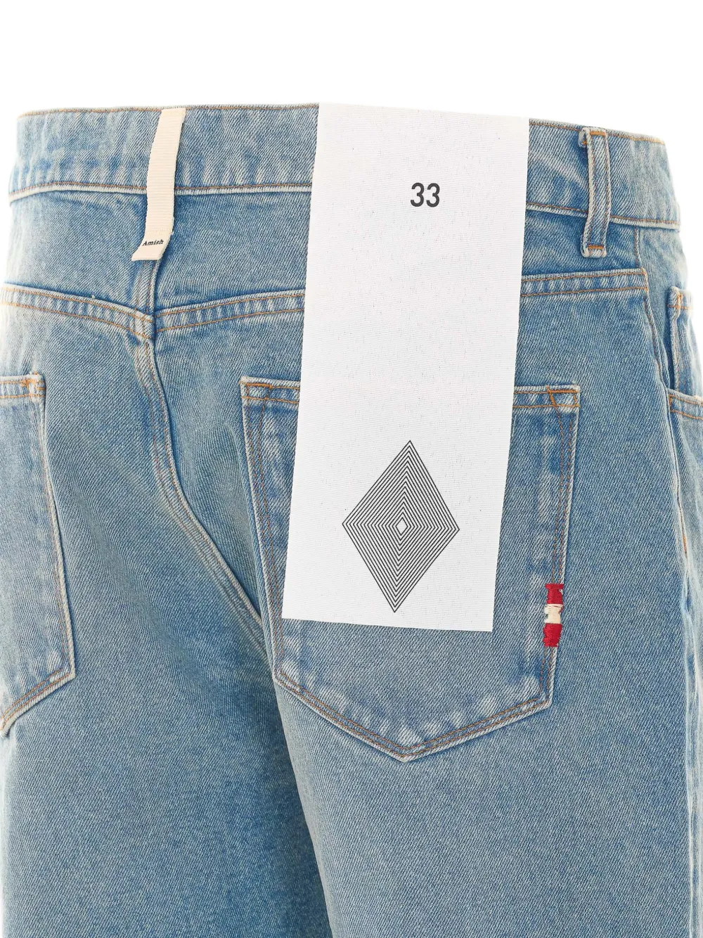 AMISH Jeremiah jeans met vervaagd effect Blauw