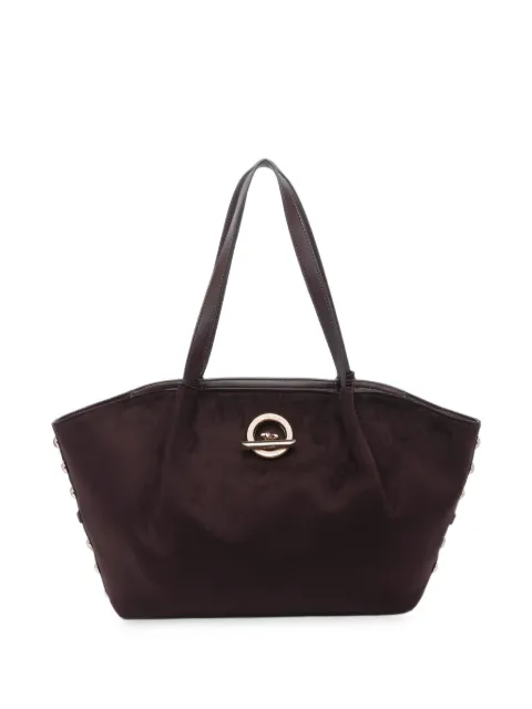 LIU JO studded velvet-effect tote bag
