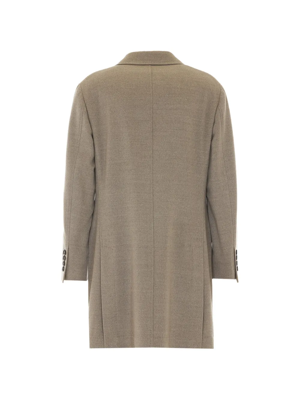 Brunello Cucinelli Jas met enkele rij knopen en gekerfde revers Beige