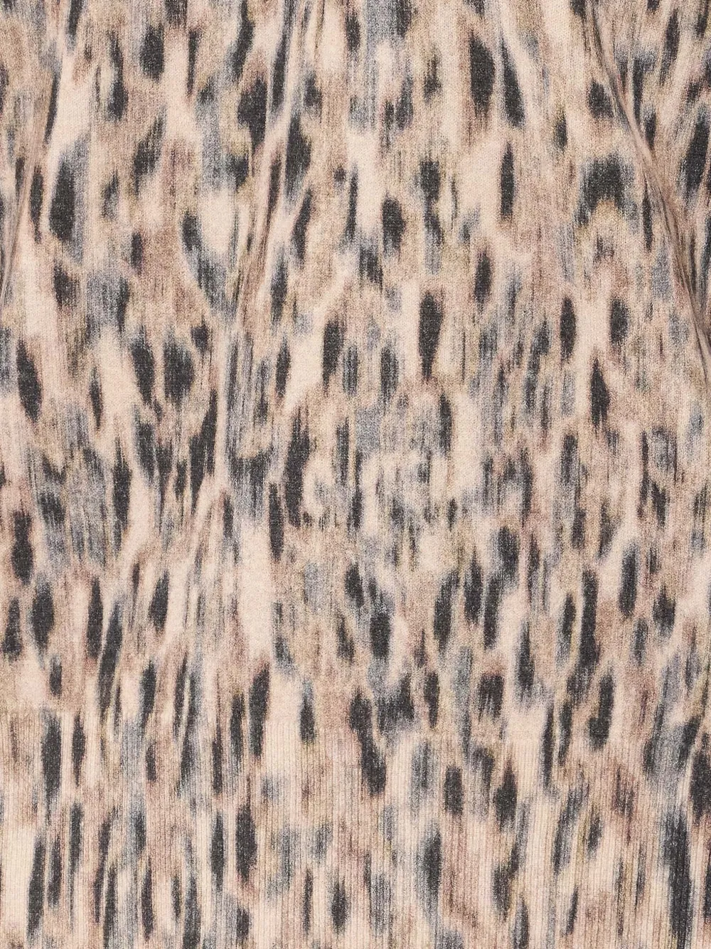 LIU JO Trui met luipaardprint en V-hals Beige