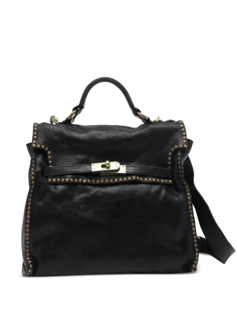 Campomaggi Ginevra studded leather tote bag