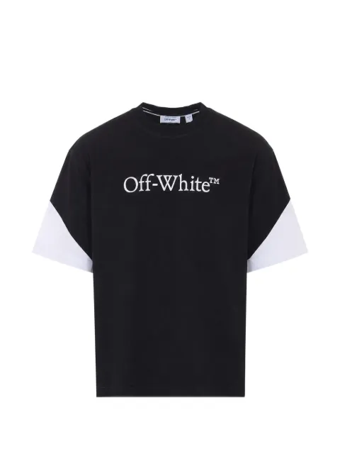 Off-White logo-print panelled T-shirt