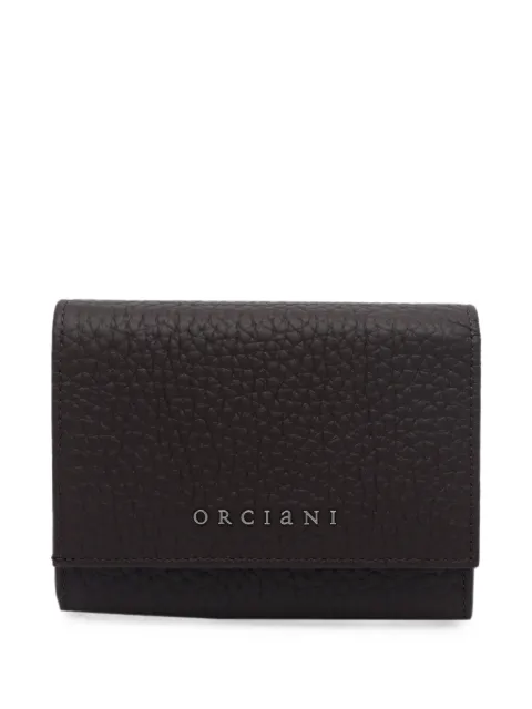 Orciani grained-leather wallet