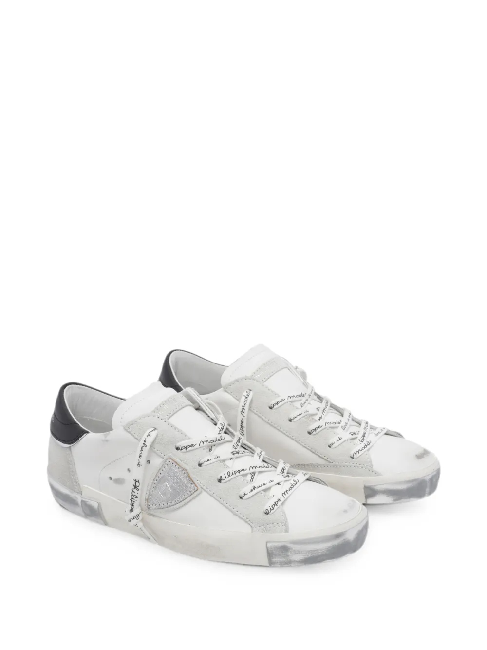 Philippe Model Paris Leren PRSX low-top sneakers Wit