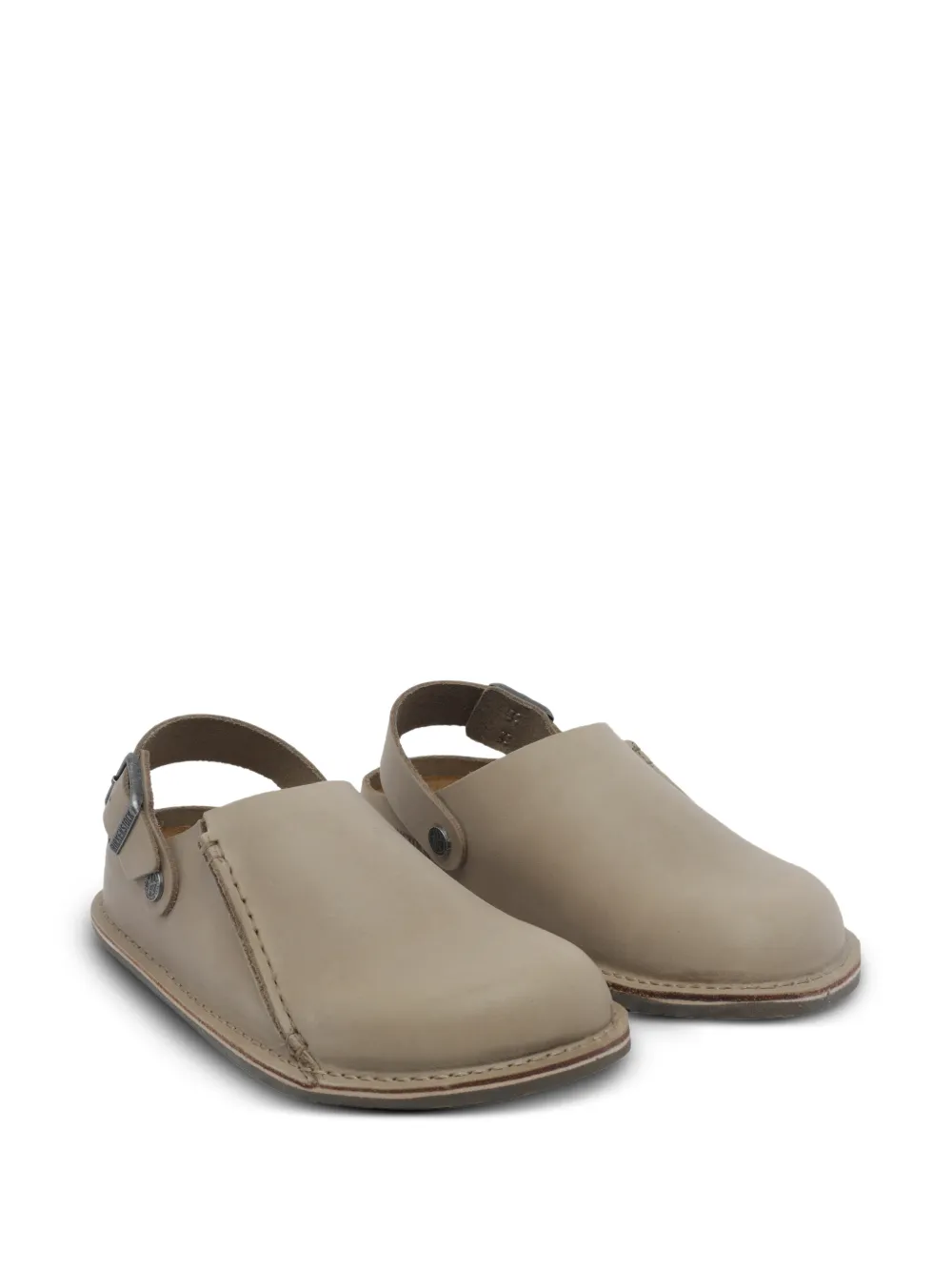 Birkenstock Lutry Premium leren muiltjes Beige