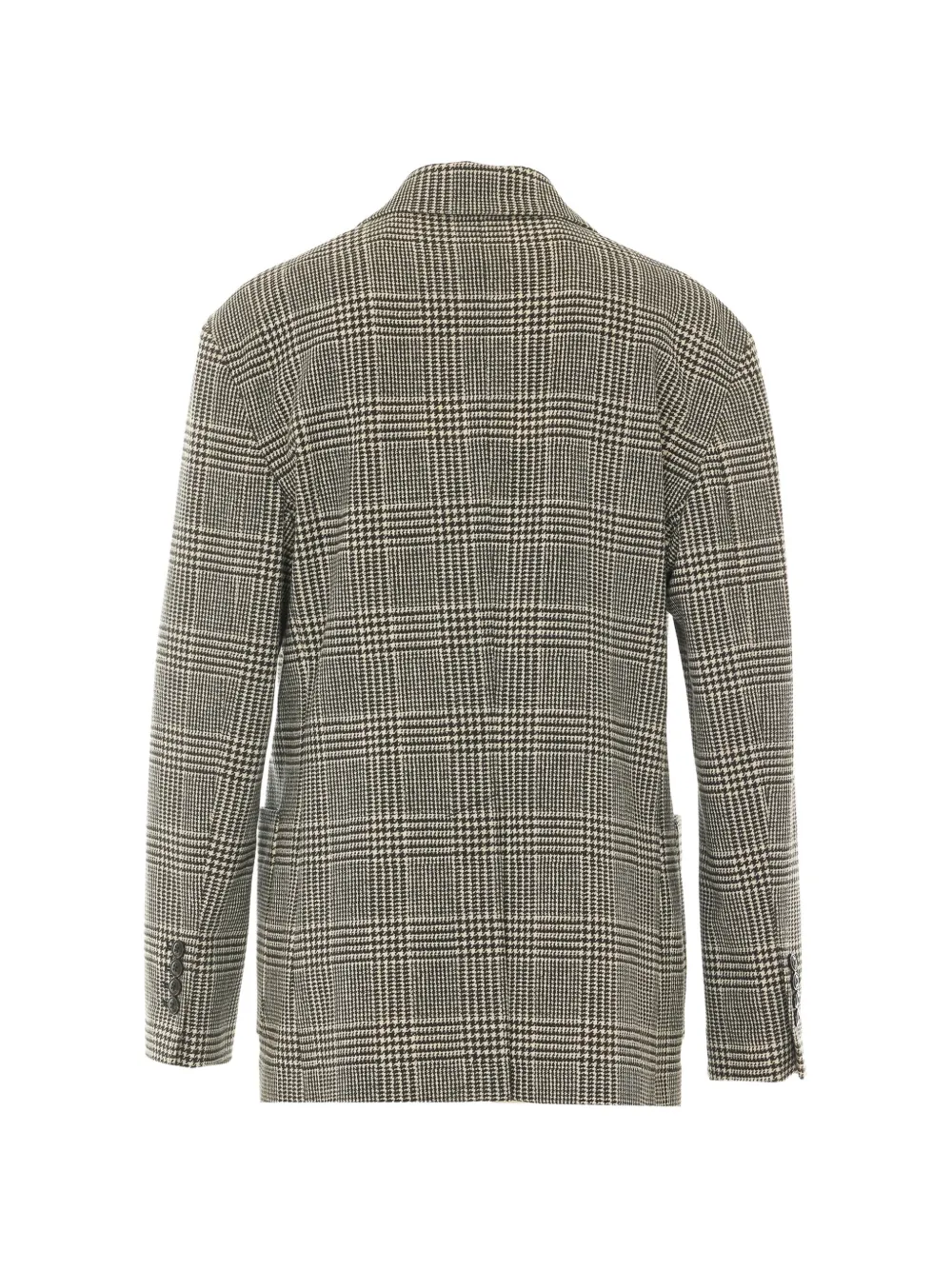 Circolo 1901 Geruit jack met dubbele rij knopen Beige