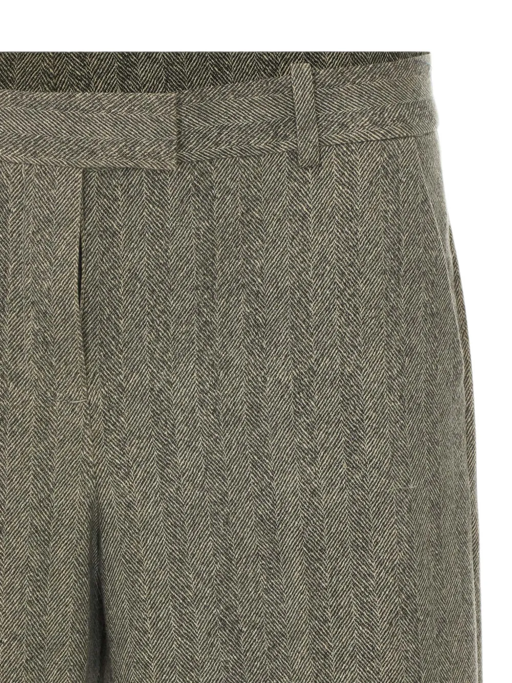 Circolo 1901 Broek met visgraat-patroon Grijs