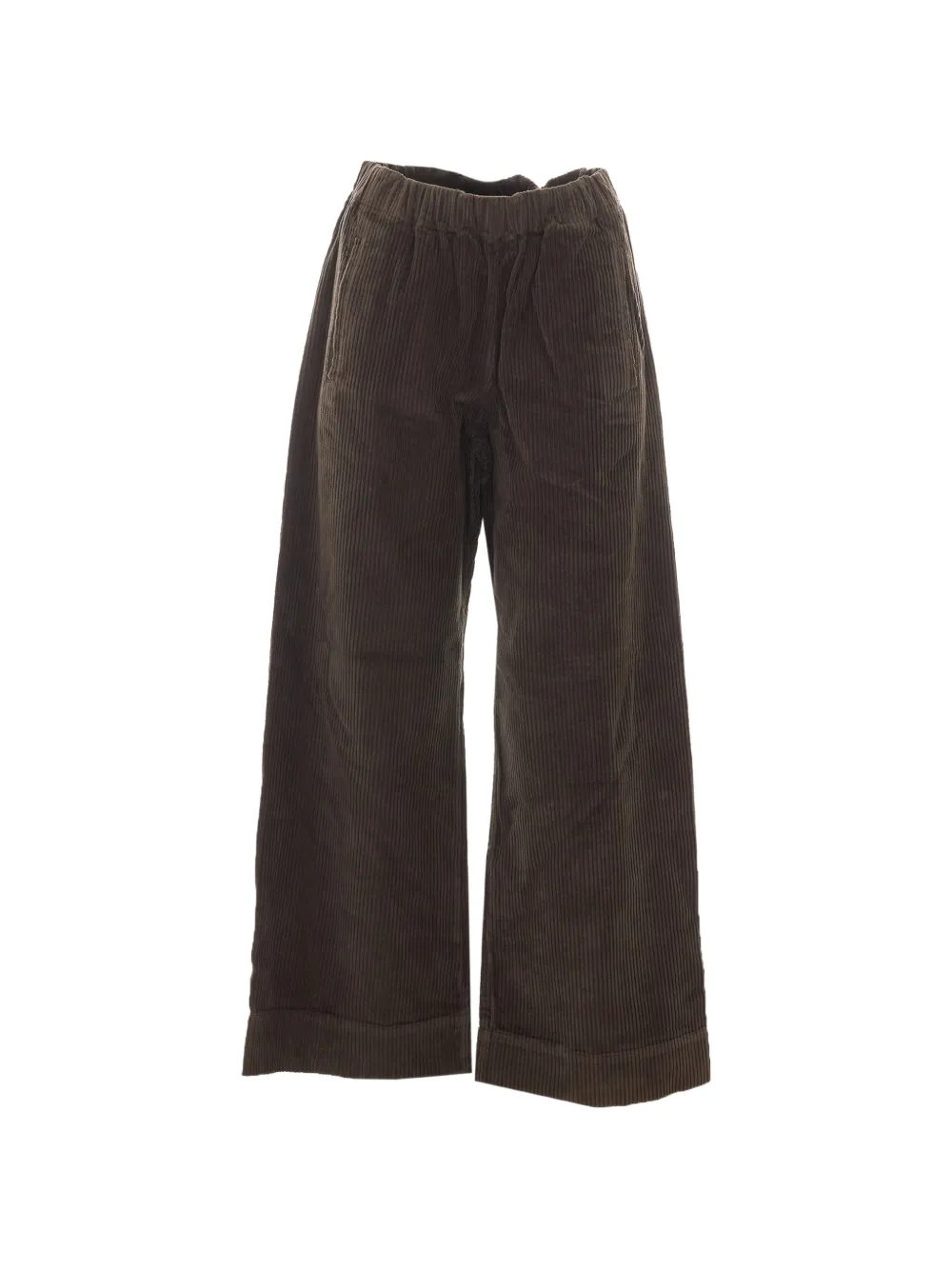 TRUE AVENUE Pensil corduroy wide-leg trousers