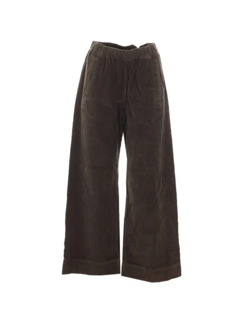TRUE AVENUE Pensil corduroy wide-leg trousers