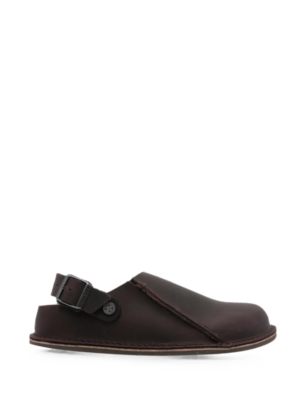 Birkenstock Lutry Premium leren muiltjes Bruin