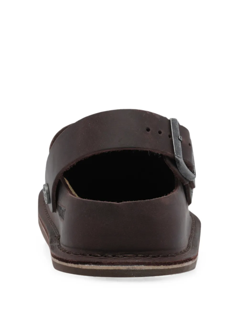 Birkenstock Lutry Premium leren muiltjes Bruin