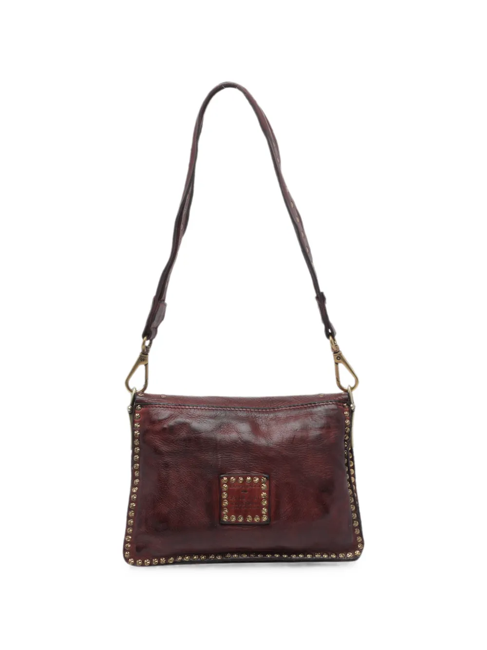 Campomaggi Agnese crossbodytas verfraaid met studs Bruin