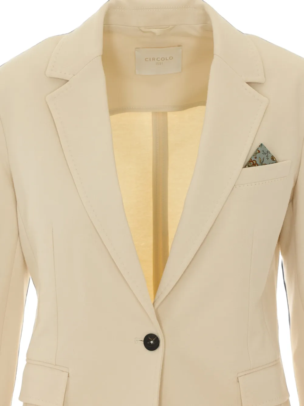 Circolo 1901 Blazer met dubbele rij knopen Wit
