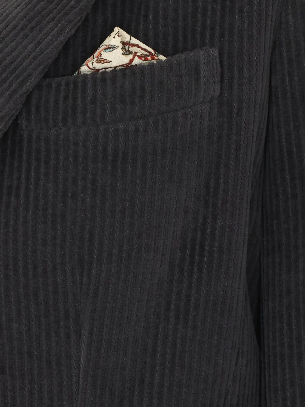Circolo 1901 Blazer met gekerfde revers en ribfluwelen effect Grijs