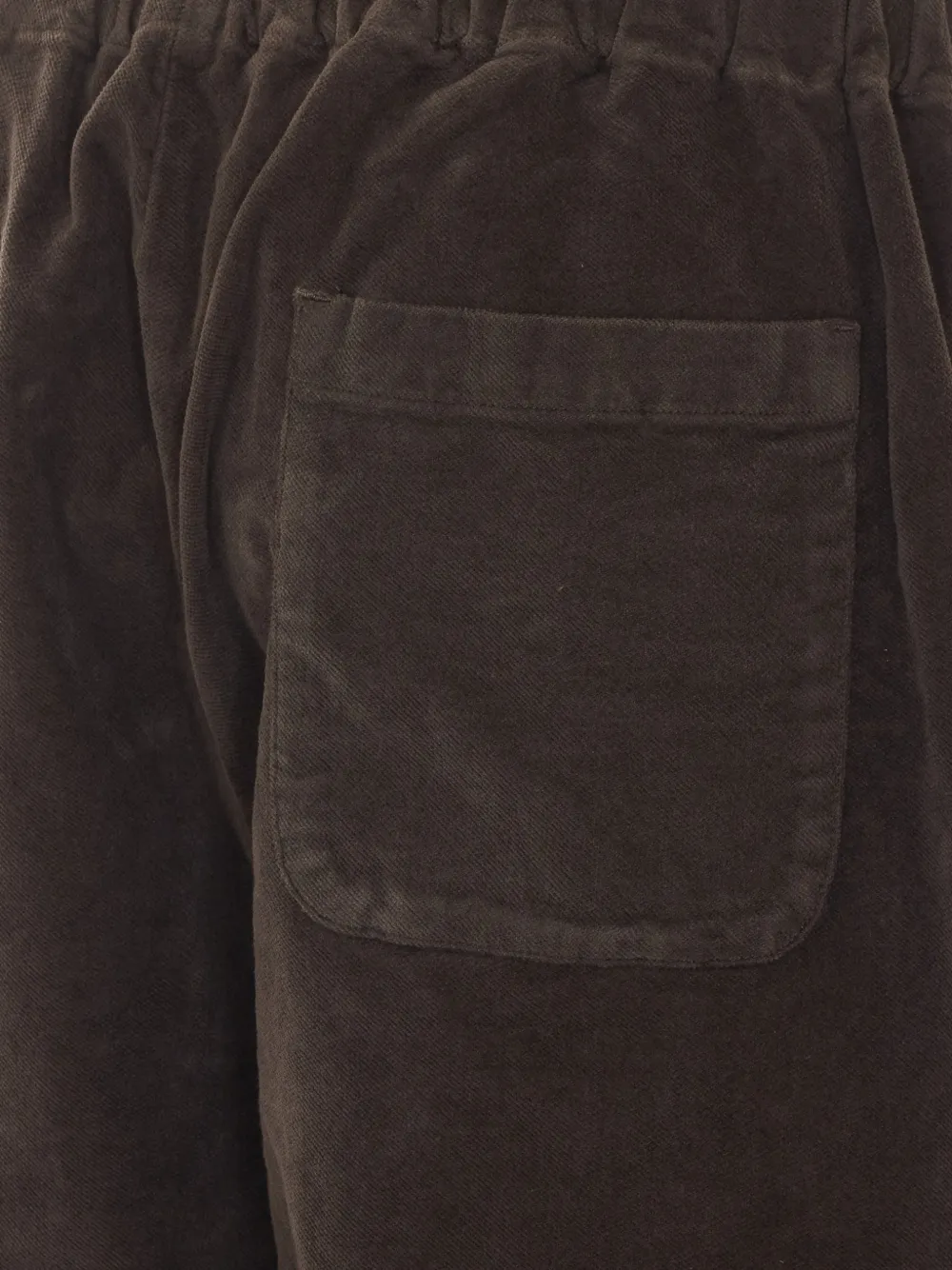 TRUE AVENUE Pensil broek met elastische taille en wijde pijpen Bruin