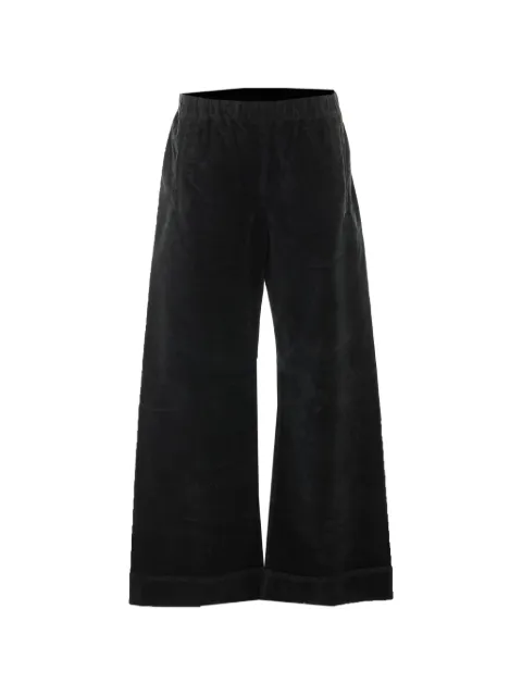 TRUE AVENUE Pensil velvet-effect palazzo pants