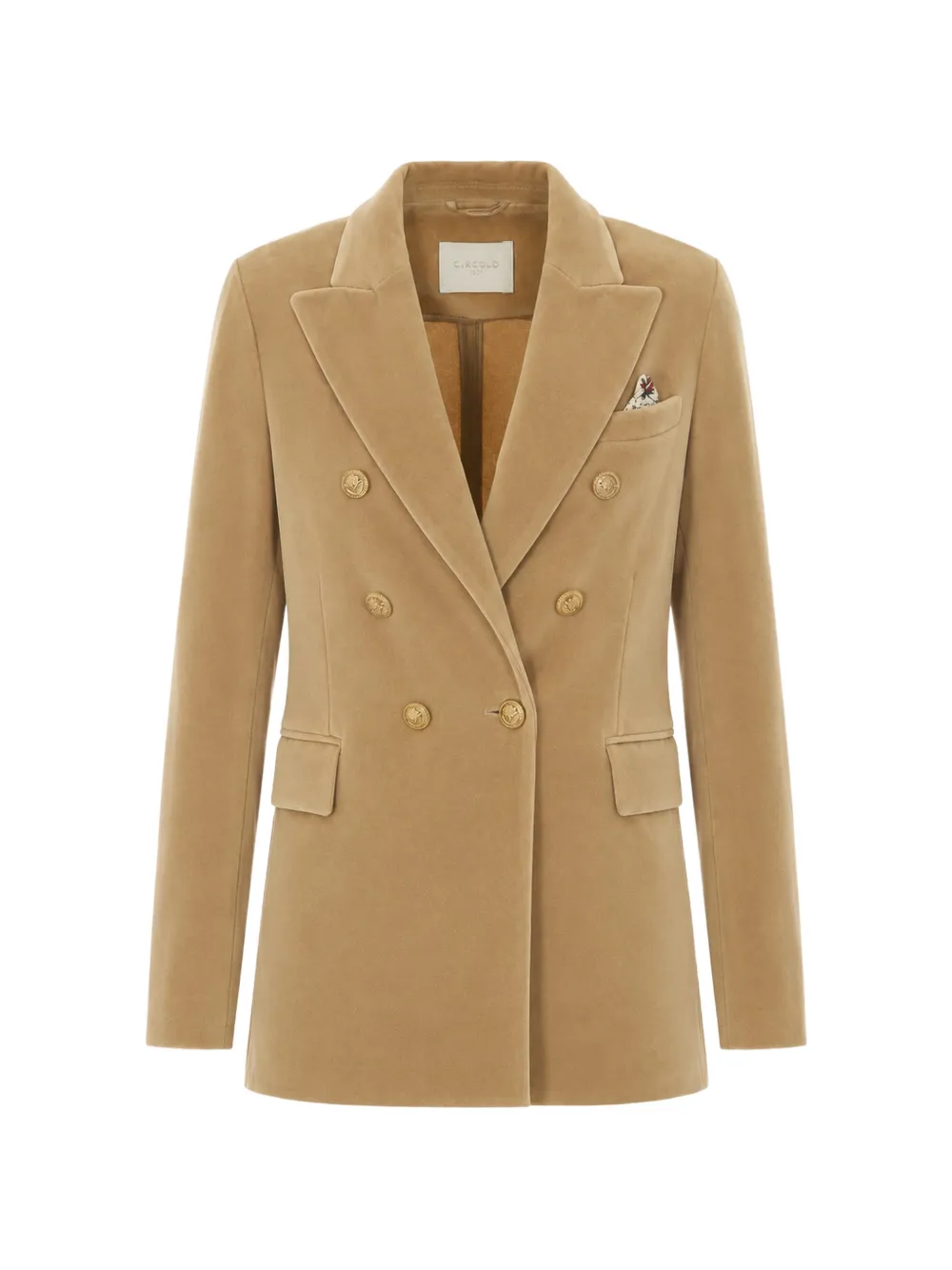 Circolo 1901 double-breasted velvet jacket - Braun