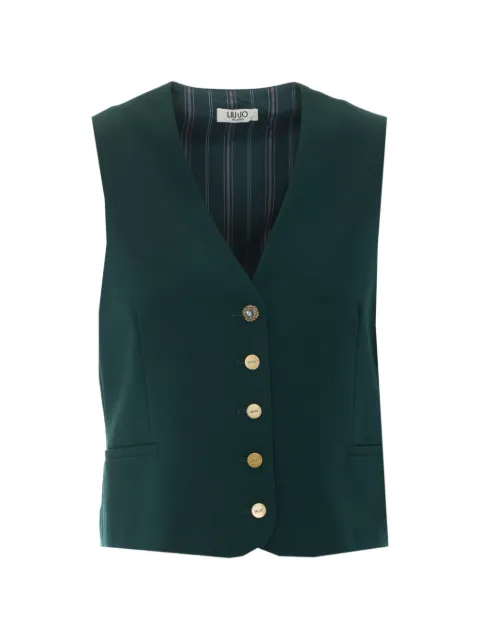 LIU JO V-neck button-up waistcoat