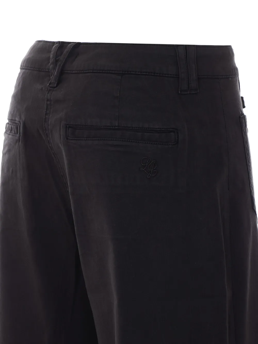 LIU JO Jeans met wijde pijpen en opgestikte zak Zwart