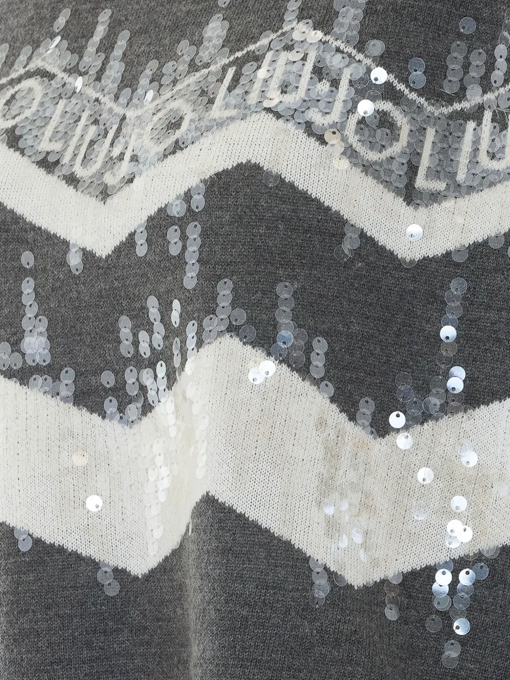 LIU JO Trui van wolblend met jacquard Grijs