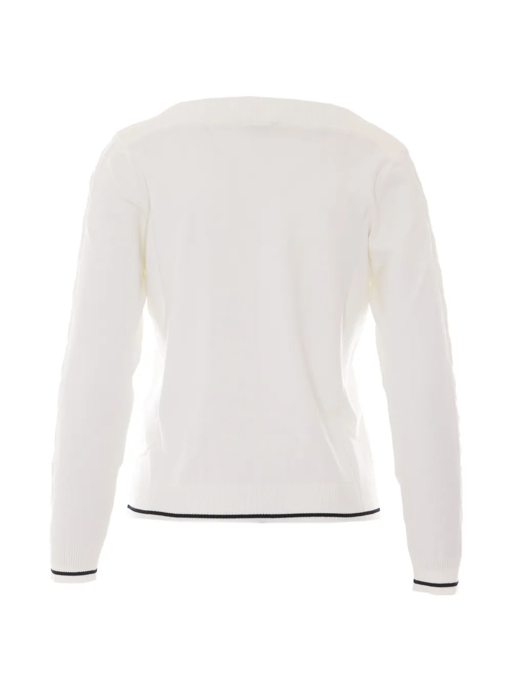 LIU JO Trui met contrasterende afwerking Wit