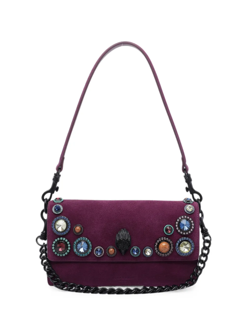 Kurt Geiger London eagle crystal-embellished shoulder bag - Viola
