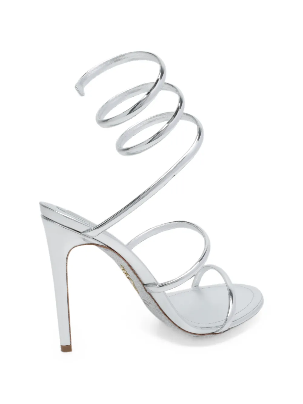 René Caovilla Cleo sandalen met hak Zilver