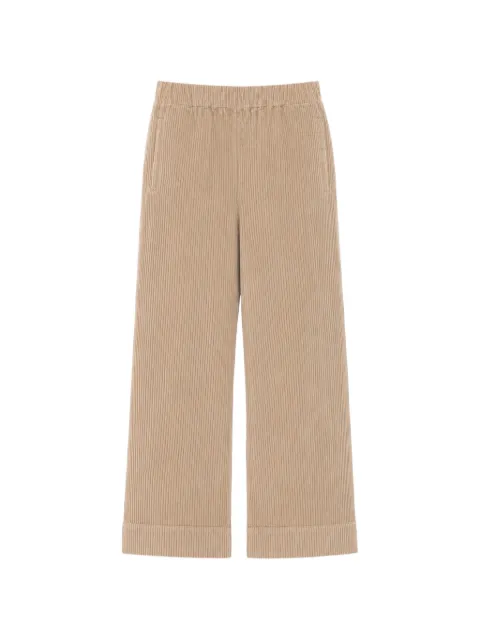 TRUE AVENUE Pensil corduroy wide-leg trousers