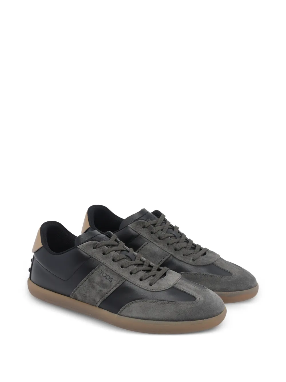 Tod's suede-panelled sneakers Grijs