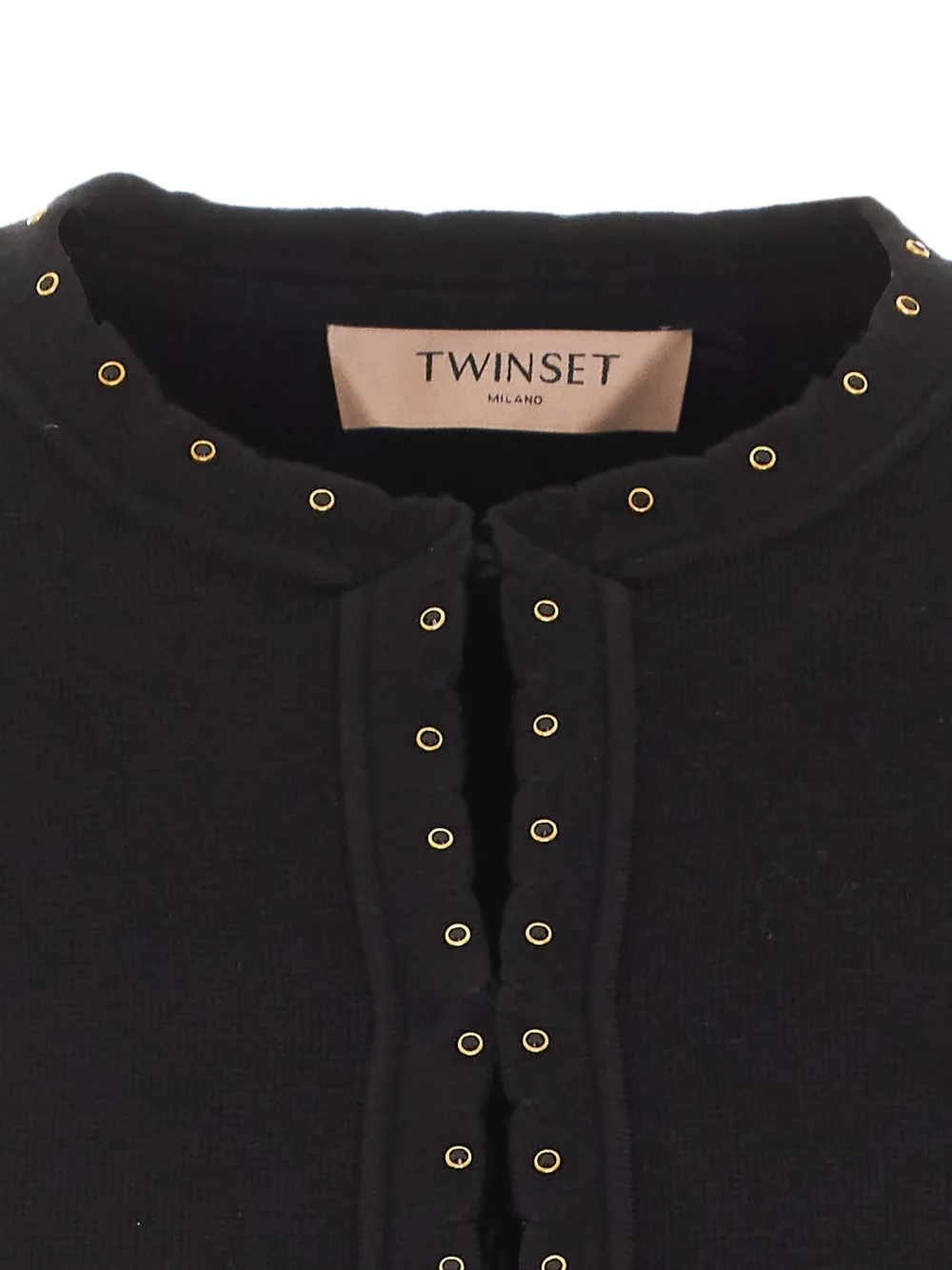 TWINSET Cropped vest Zwart