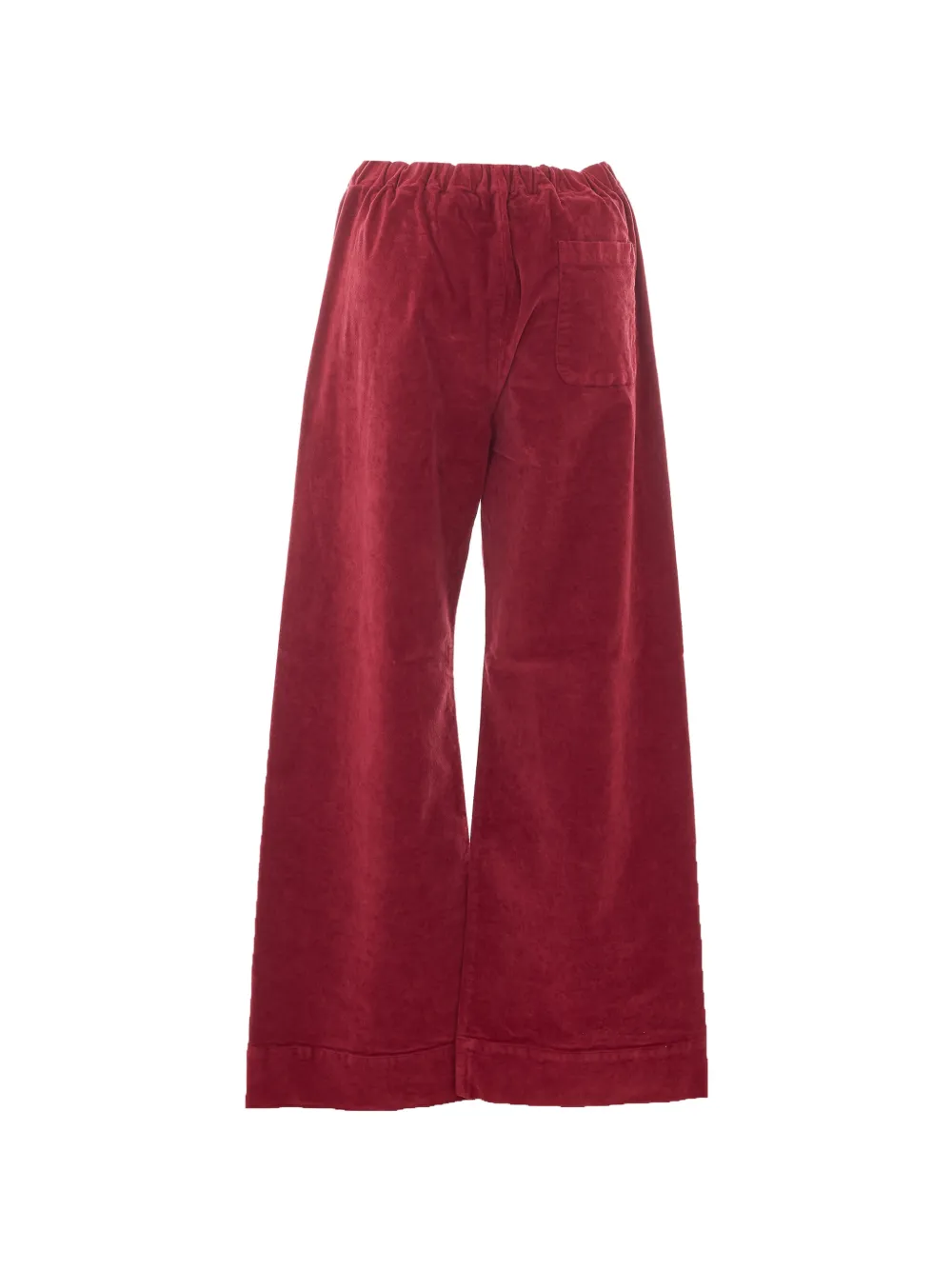 TRUE AVENUE Pensil fluwelen broek met wijde pijpen Rood