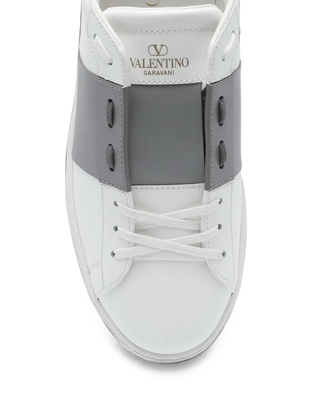 Valentino Garavani Open Rockstud lace-up sneakers Wit