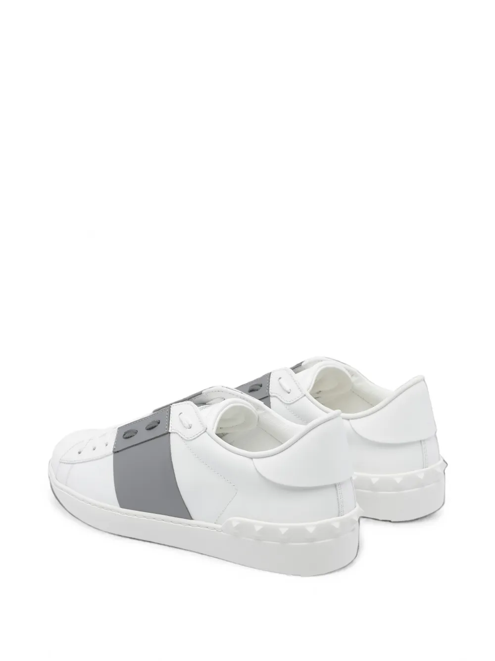 Valentino Garavani Open Rockstud lace-up sneakers Wit